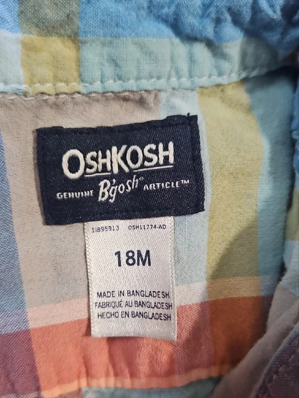 OshKosh & Carter's Plaid Button-Up Shirts